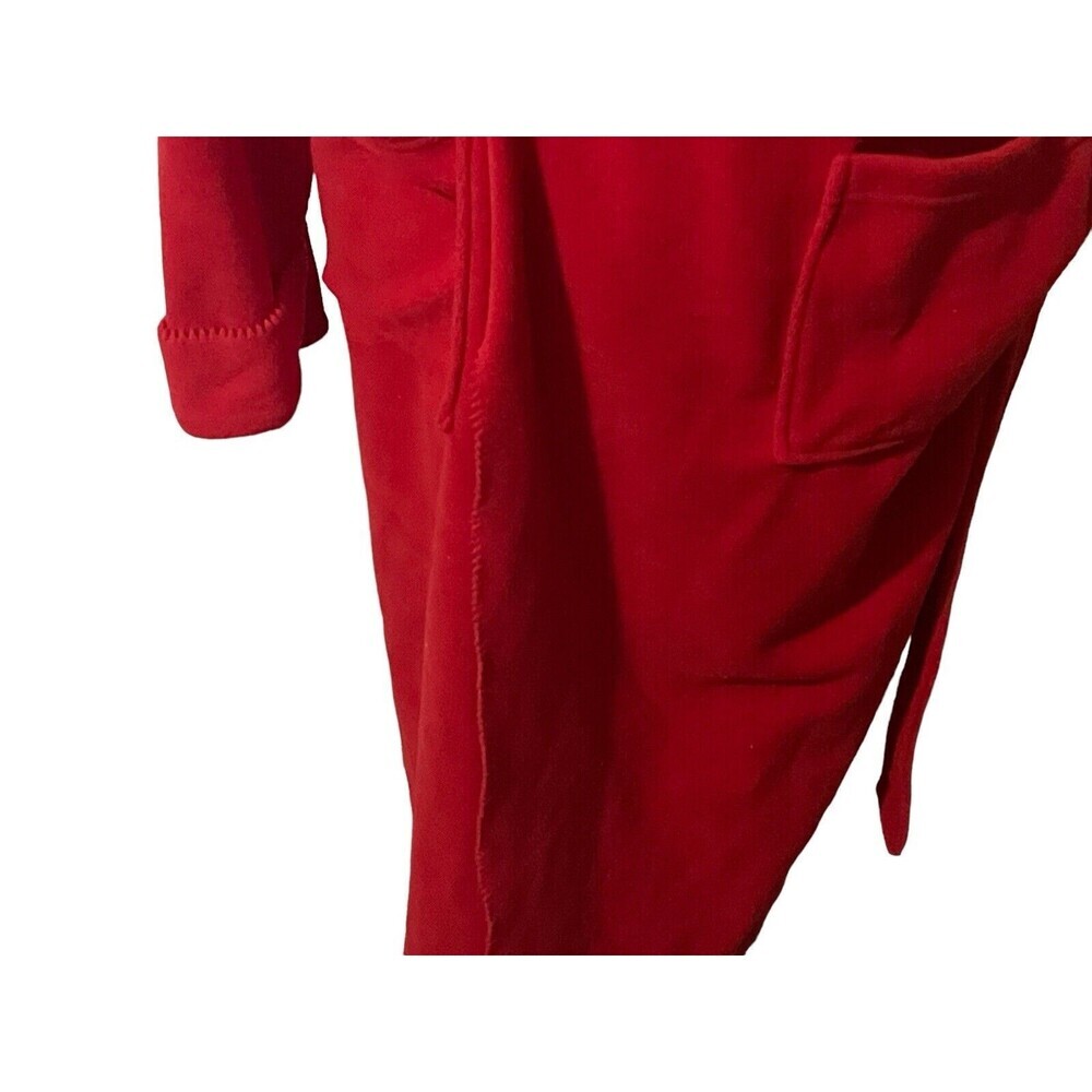 Vintage 1990s Disney Catalog Mickey Mouse Robe Red Soft Fleece Size LARGE RARE - Picture 7 of 16